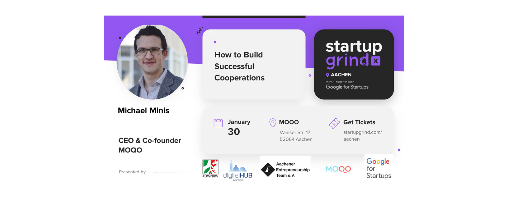startup grind aachen Michael Minis MOQO