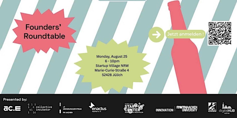 Founders Roundtable Startup Village Jülich