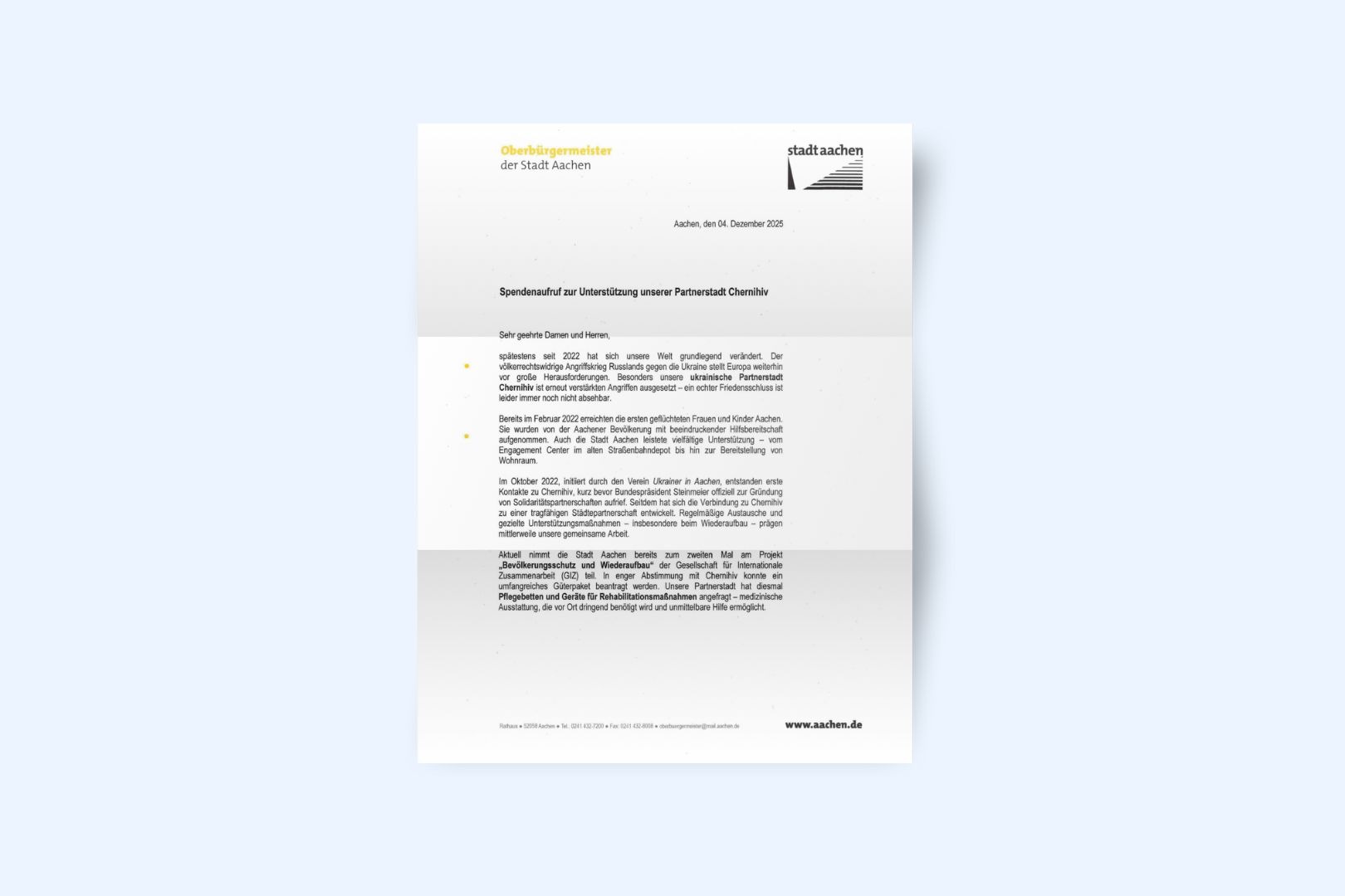 Ukraine Brief Seite 1 Ukraine Brief Seite 1