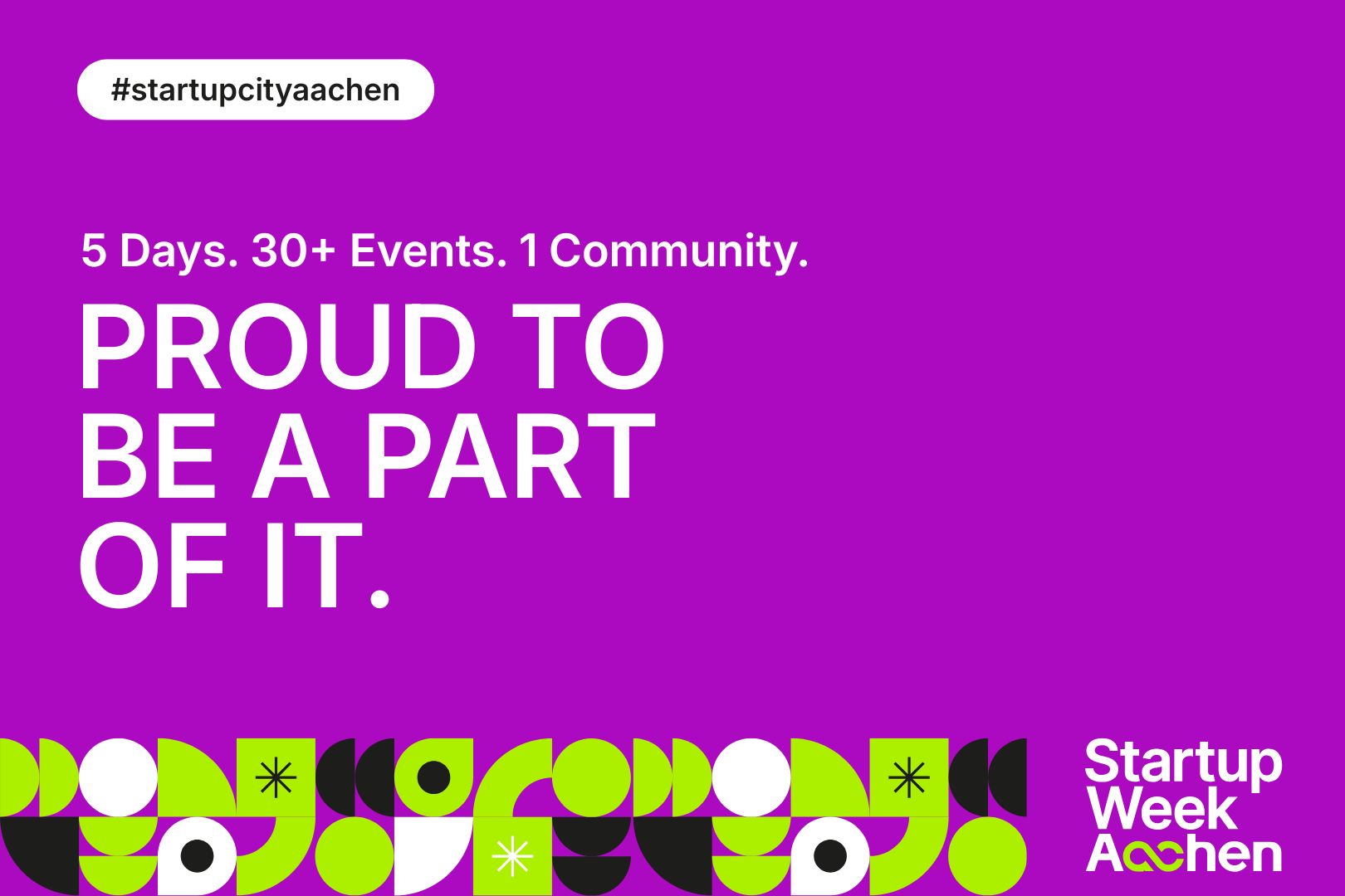 Startup Week Aachen 2026 Proud to be a part of it